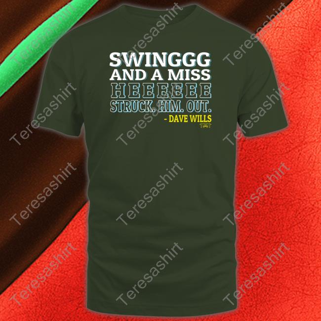 Swing And Miss He Struck Him Out T-Shirt 1771 Designs