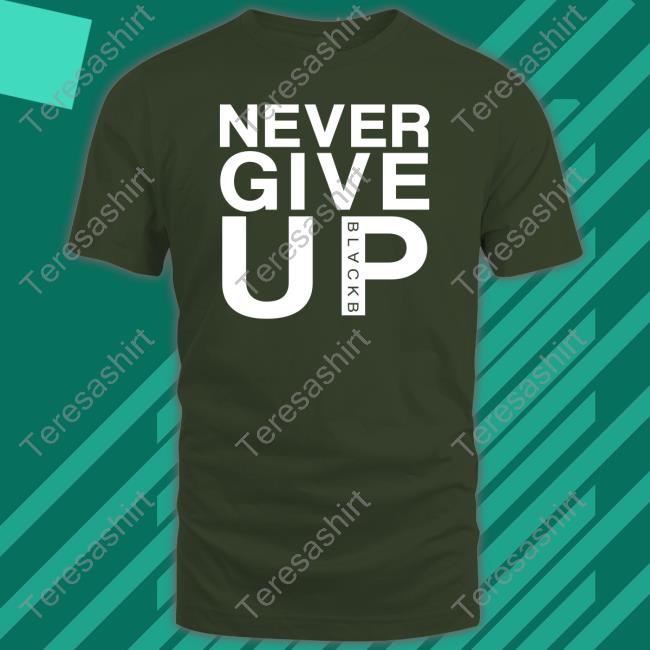 Mo Salah Never Give Up Black B Tee Shirt