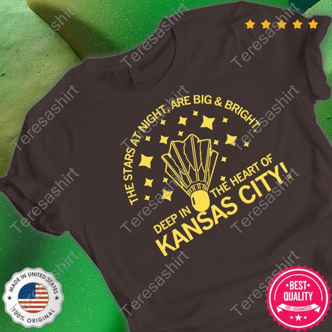 Raygun Merch The Stars At Night Are Big & Bright Deep In The Heart Of Kansas City Long Sleeve Tee