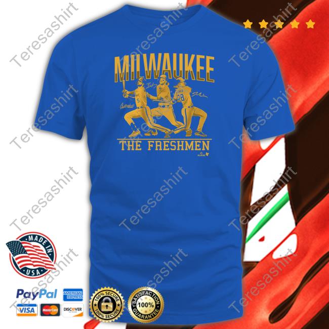 Breakingt Merch Brice Turang Joey Wiemer & Garrett Mitchell Milwaukee The Freshmen Long Sleeved T Shirt