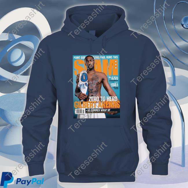 Slam Cover Washington Wizards Gilbert Arenas Hoodie