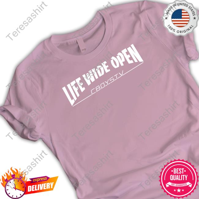 Official Cboys Merch Life Wide Open Magazine Hoodie