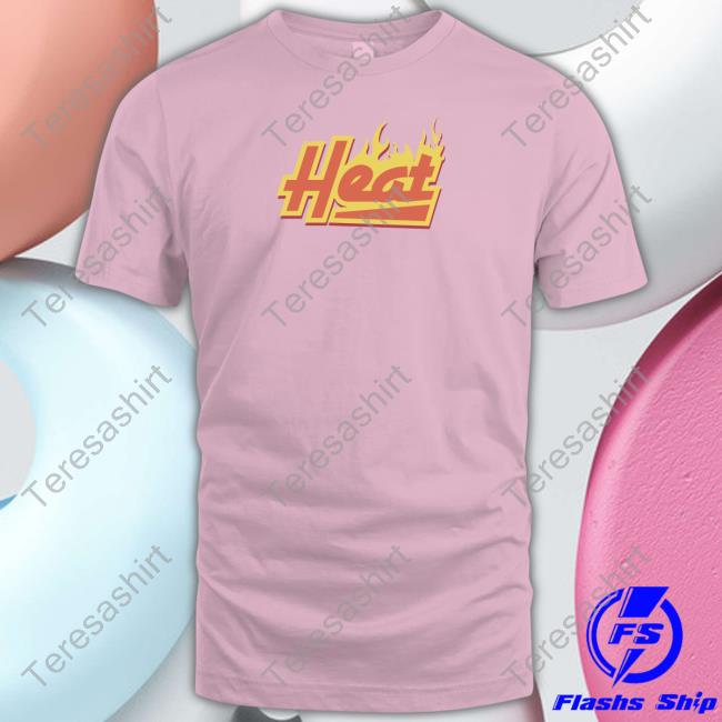 Official Miami Heat Merch Court Culture Heat Flames Tee